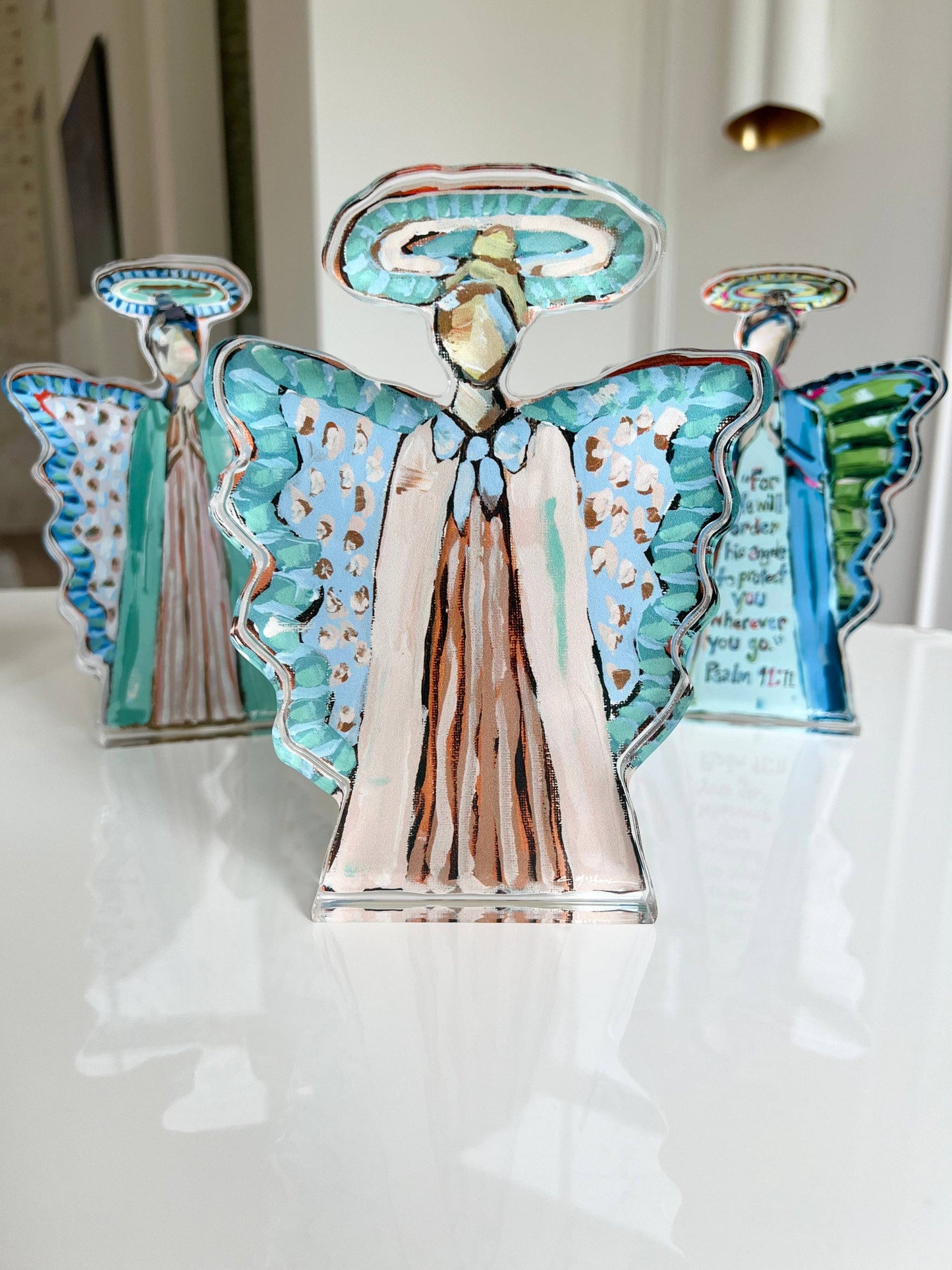 "Heavenly Angel II" Large acrylic shelfie