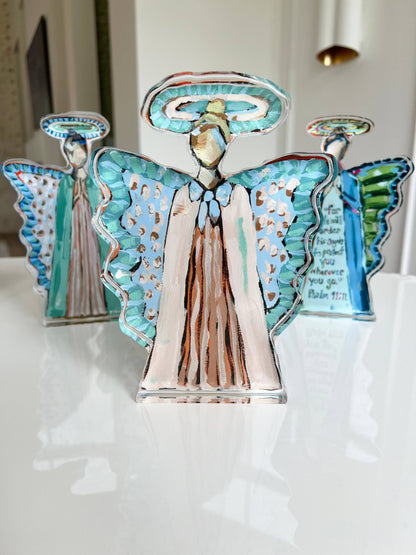 "Heavenly Angel II" Large acrylic shelfie