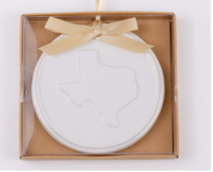 Texas Embossed Ornament