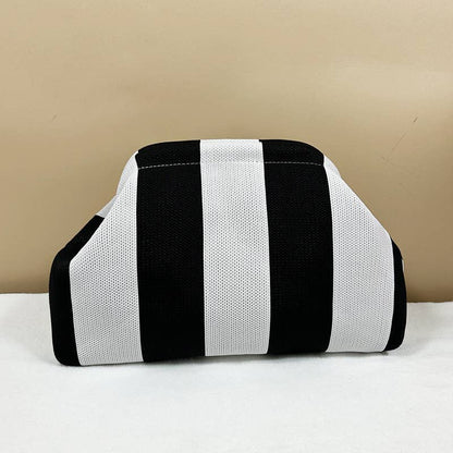 Stripe Design Clutch Bag
