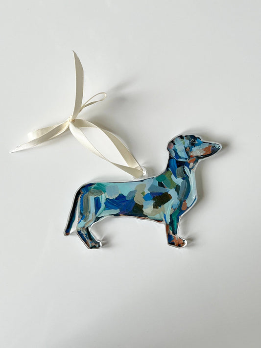 "Dachshund Abstract" ornament