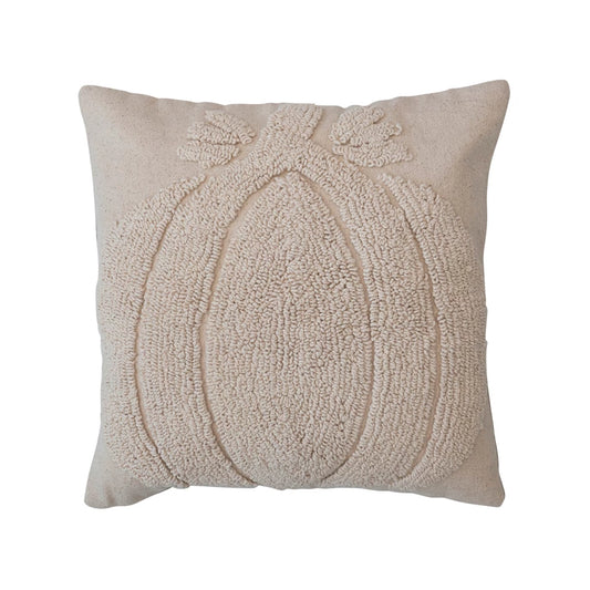 18" Cotton Pillow w/Pumpkin