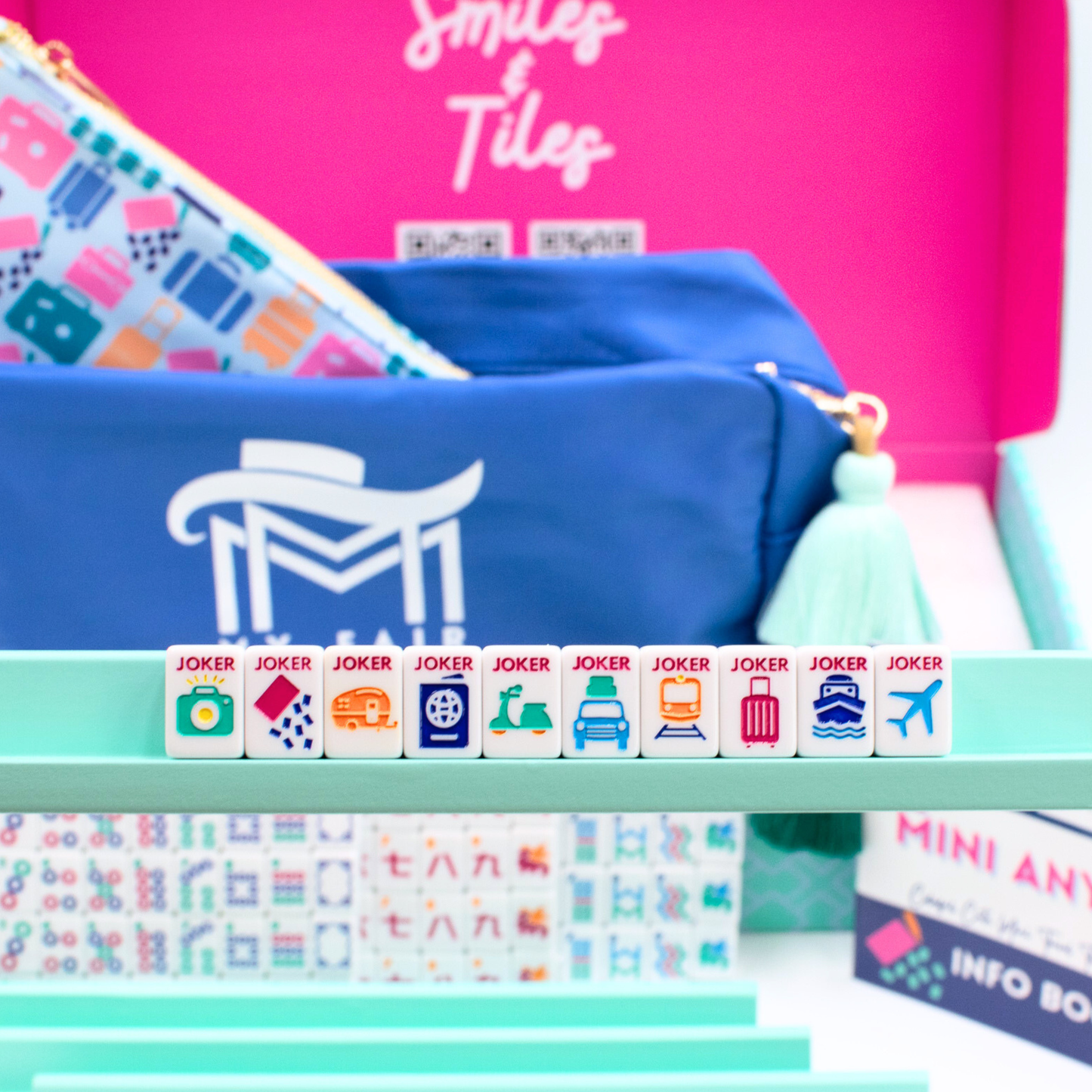 MINI TRAVEL MAHJONG | White