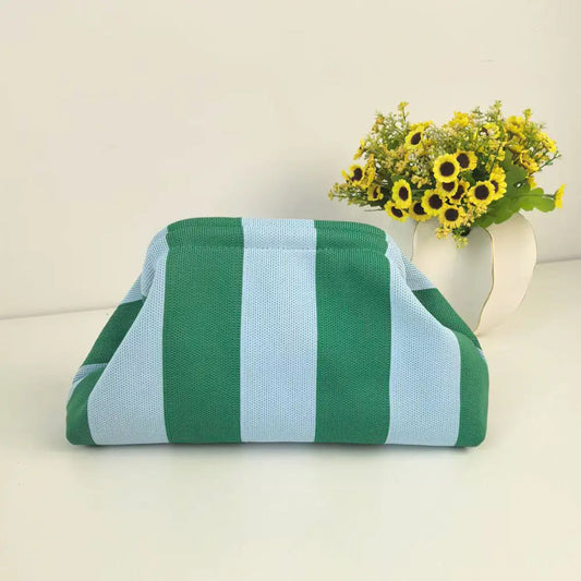 Urban Chic Striped Bag - Blue/Green