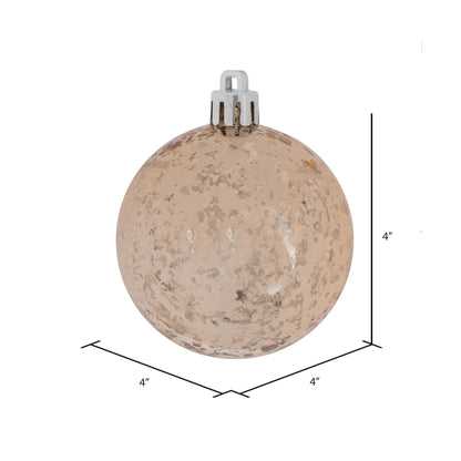 4" Gold Shiny Mercury Ball Ornament