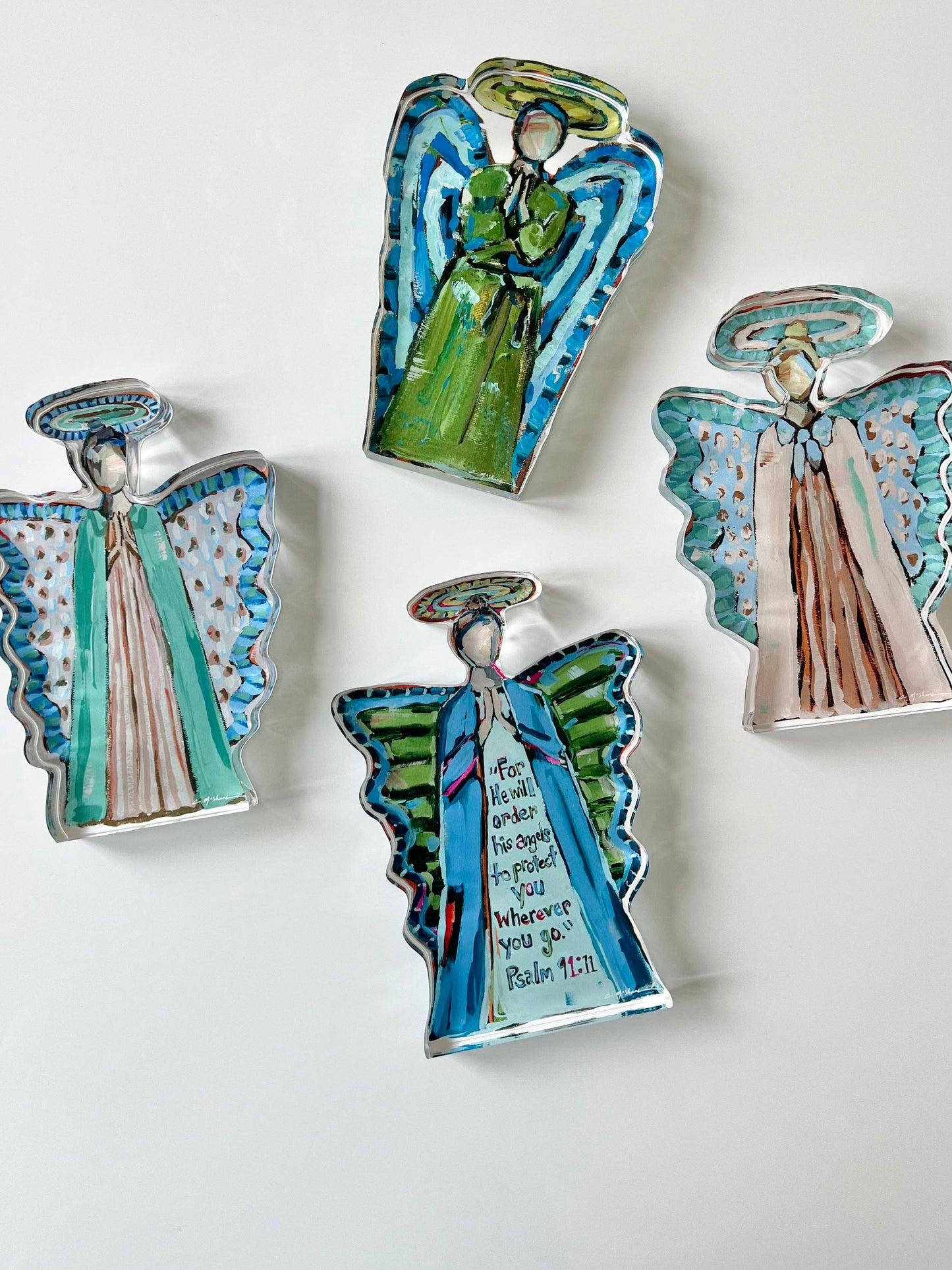 "Heavenly Angel II" Large acrylic shelfie
