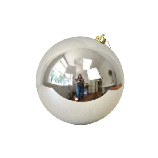 4" Shiny Ball Ornament - Champagne