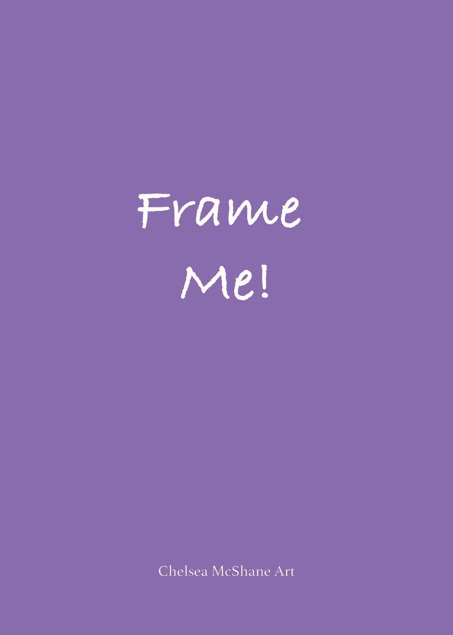 "Tiger Purple & Orange Bow Tie" Framable Card