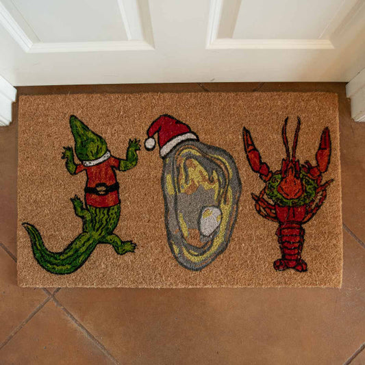 Cajun Christmas Doormat