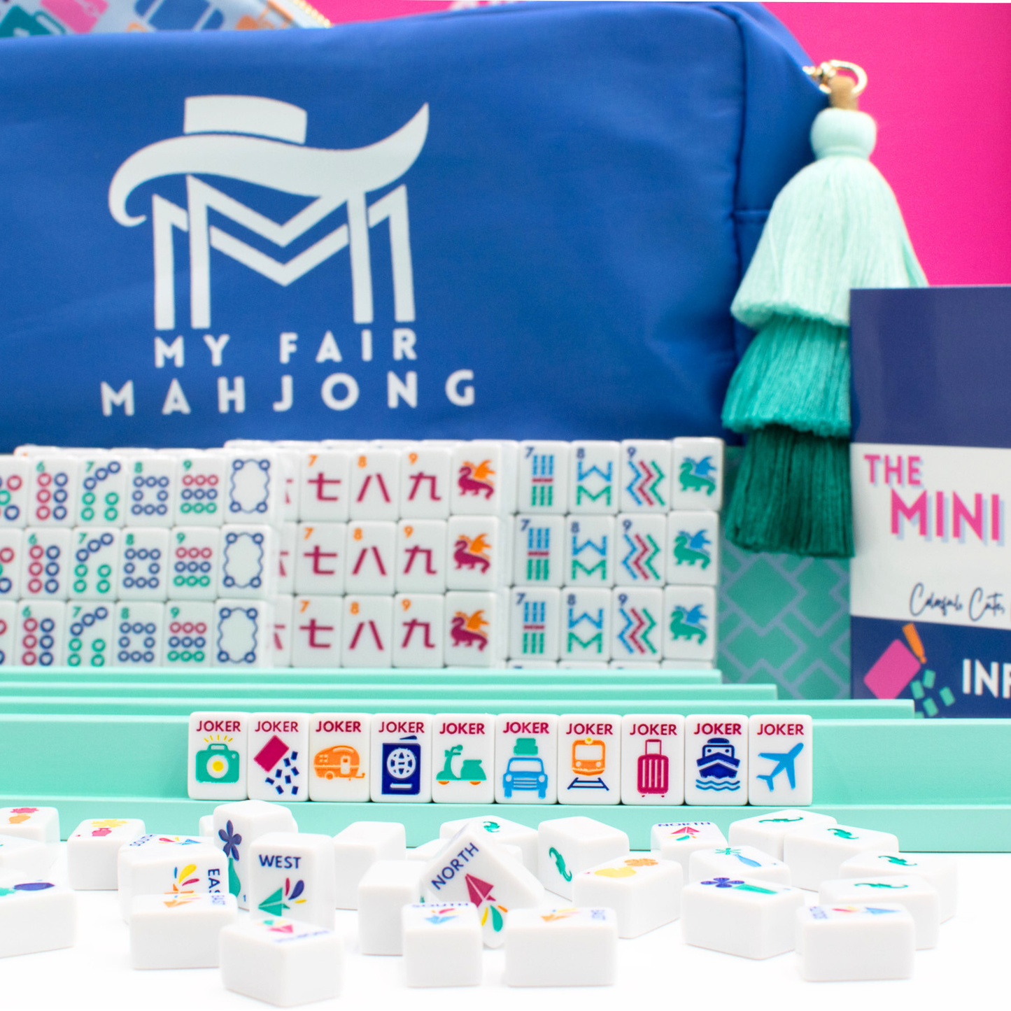 MINI TRAVEL MAHJONG | White
