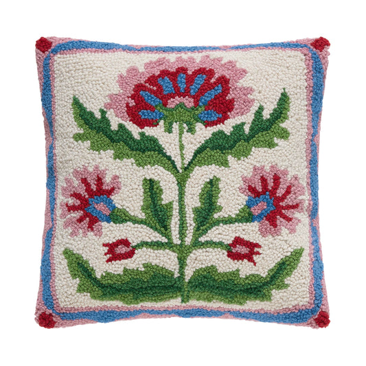 Mughal Floral Square Hook Pillow