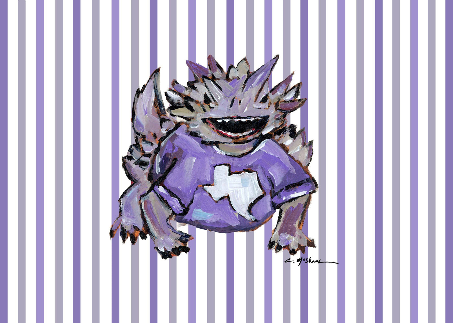 "Horned Frog" Framable Card