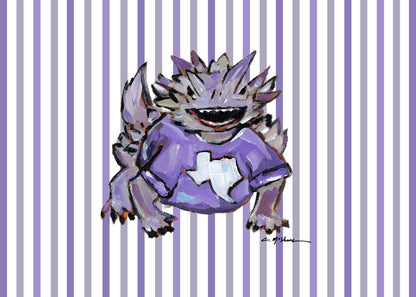 "Horned Frog" Framable Card
