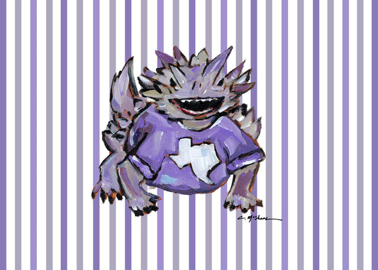 "Horned Frog" Framable Card