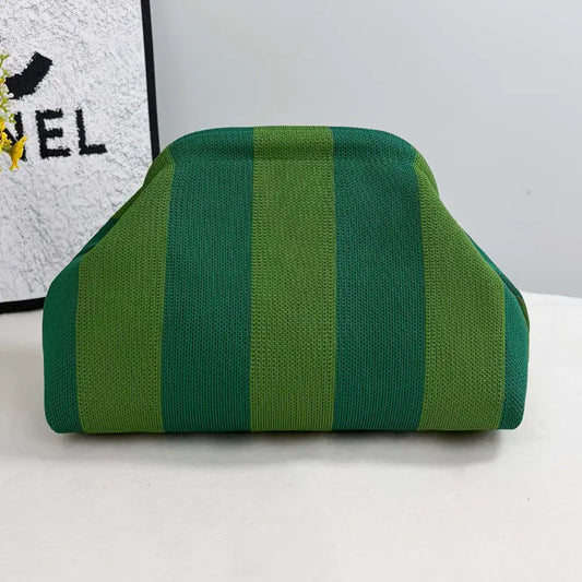 Urban Chic Striped Bag - Green