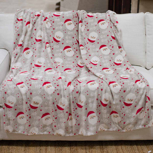 Cheerful Santa Throw