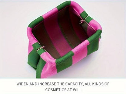 Stripe Design Clutch Bag