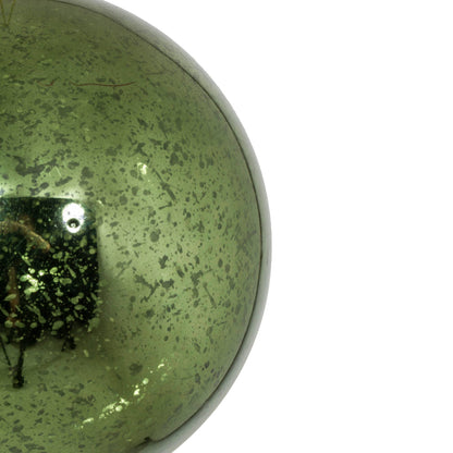 6" Moss Green Mercury Ball Ornament