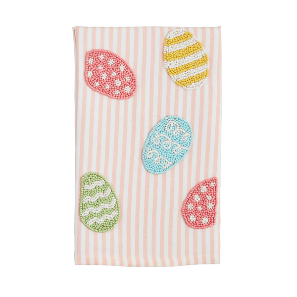 Easter Egg Beaded Hand Towel