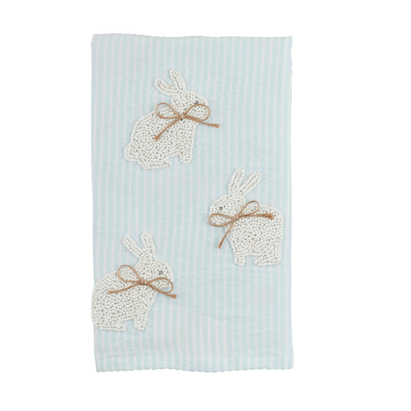 Bunny Beaded Hand Towel