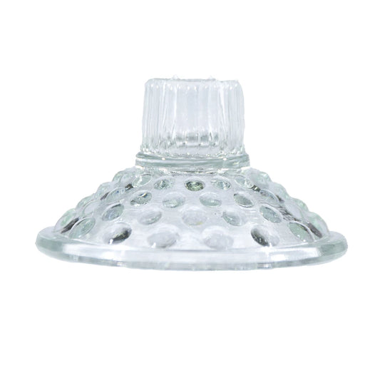 Glass Hobnail Taper Holder